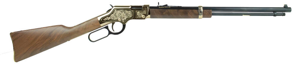 Rifles Long Guns Henry Repeating Arms 16 LR/21 Short 22LR HENRY H004D4     GOLDEN BOY DLX ENG 4TH ED 22LR